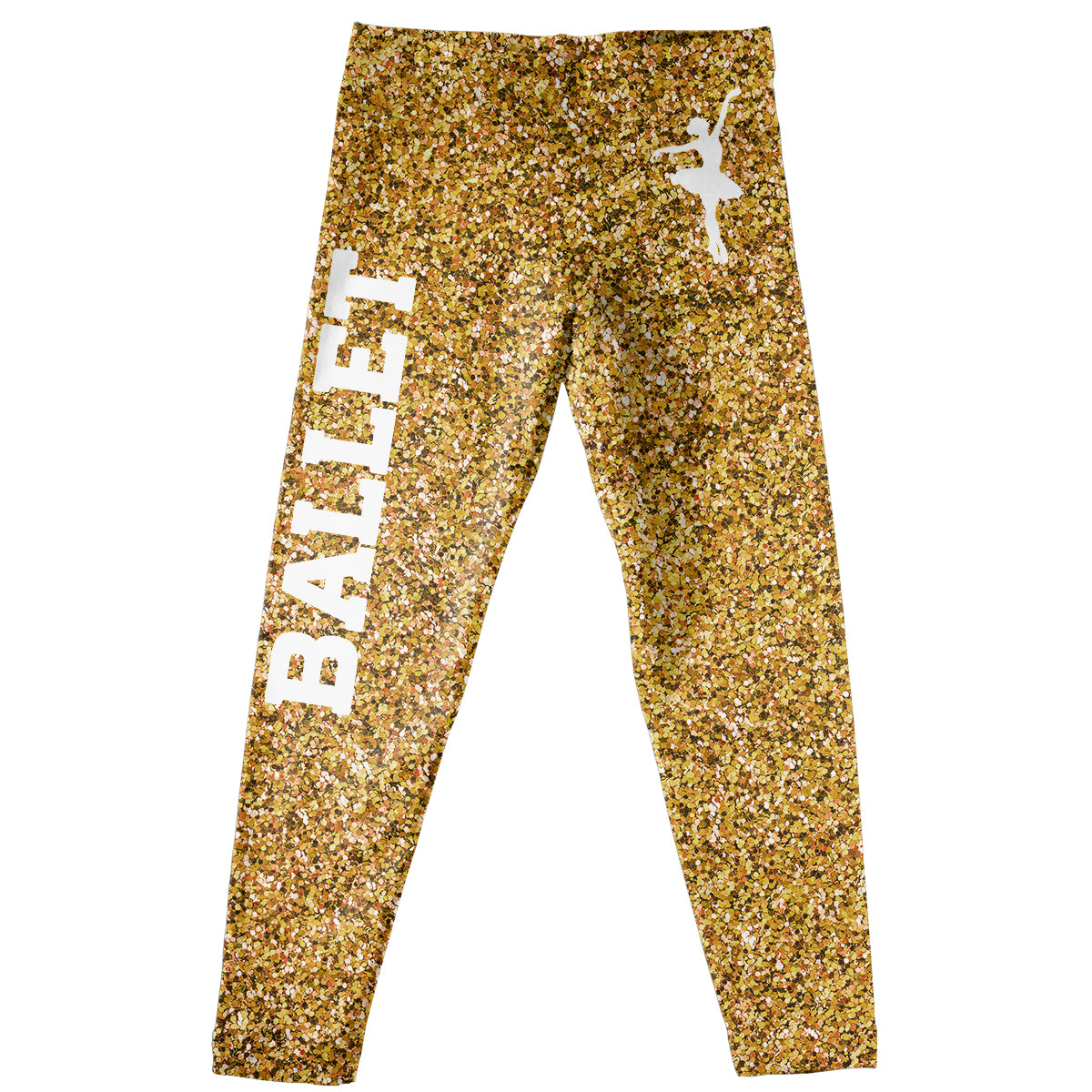 gold glitter leggings