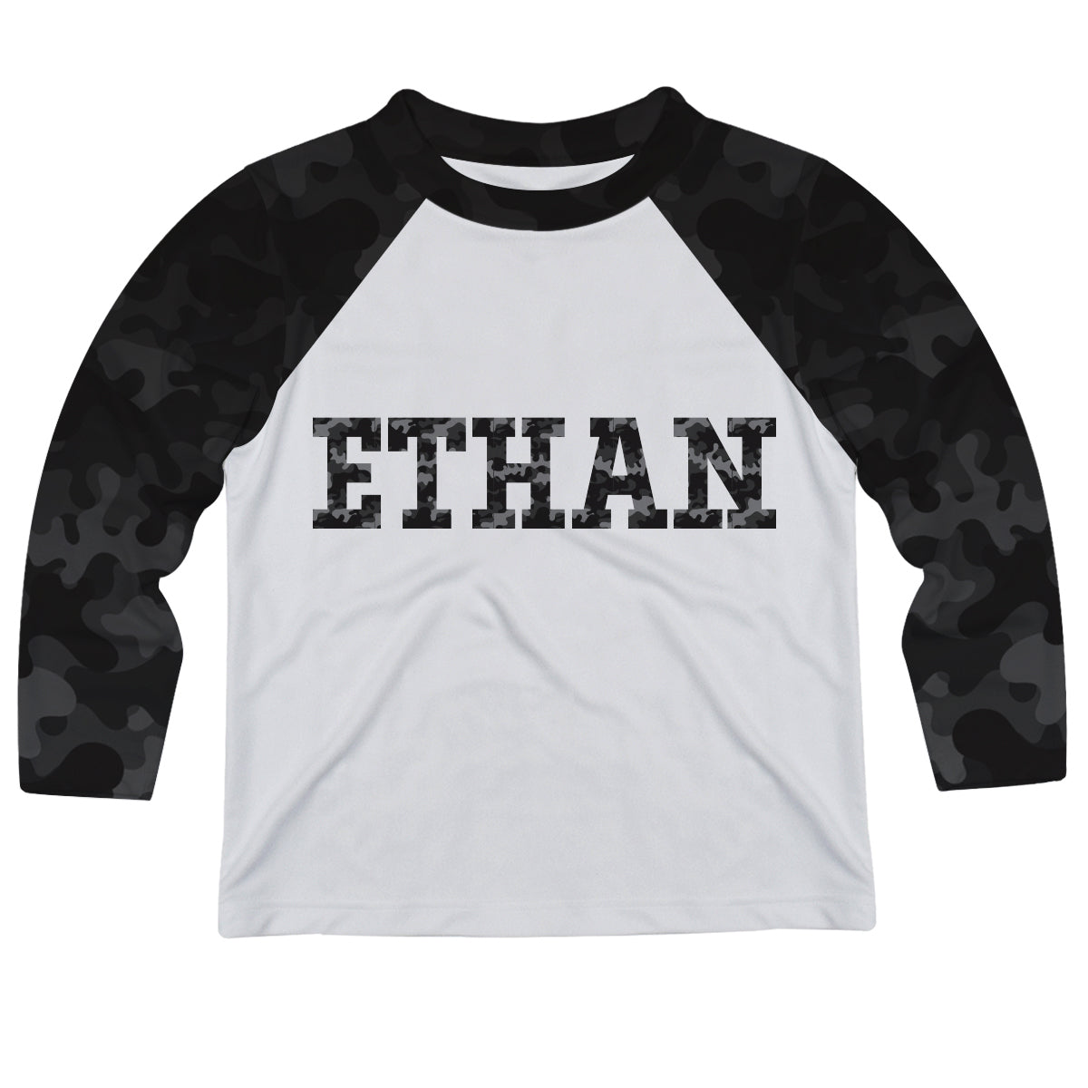 Personalised NAME camouflage t-shirt