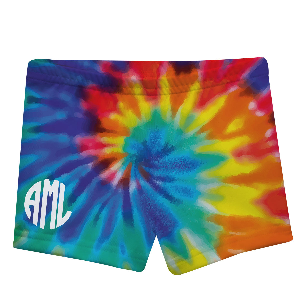 Tie Dye Monogram Colors Short Sleeve A Line Dress – Wimziy&Co.