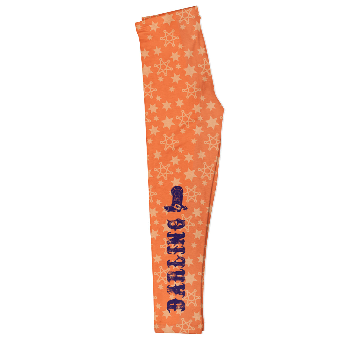 Darling Cowgirl Orange Leggings