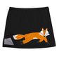 Fox Black Skirt With Side Vents