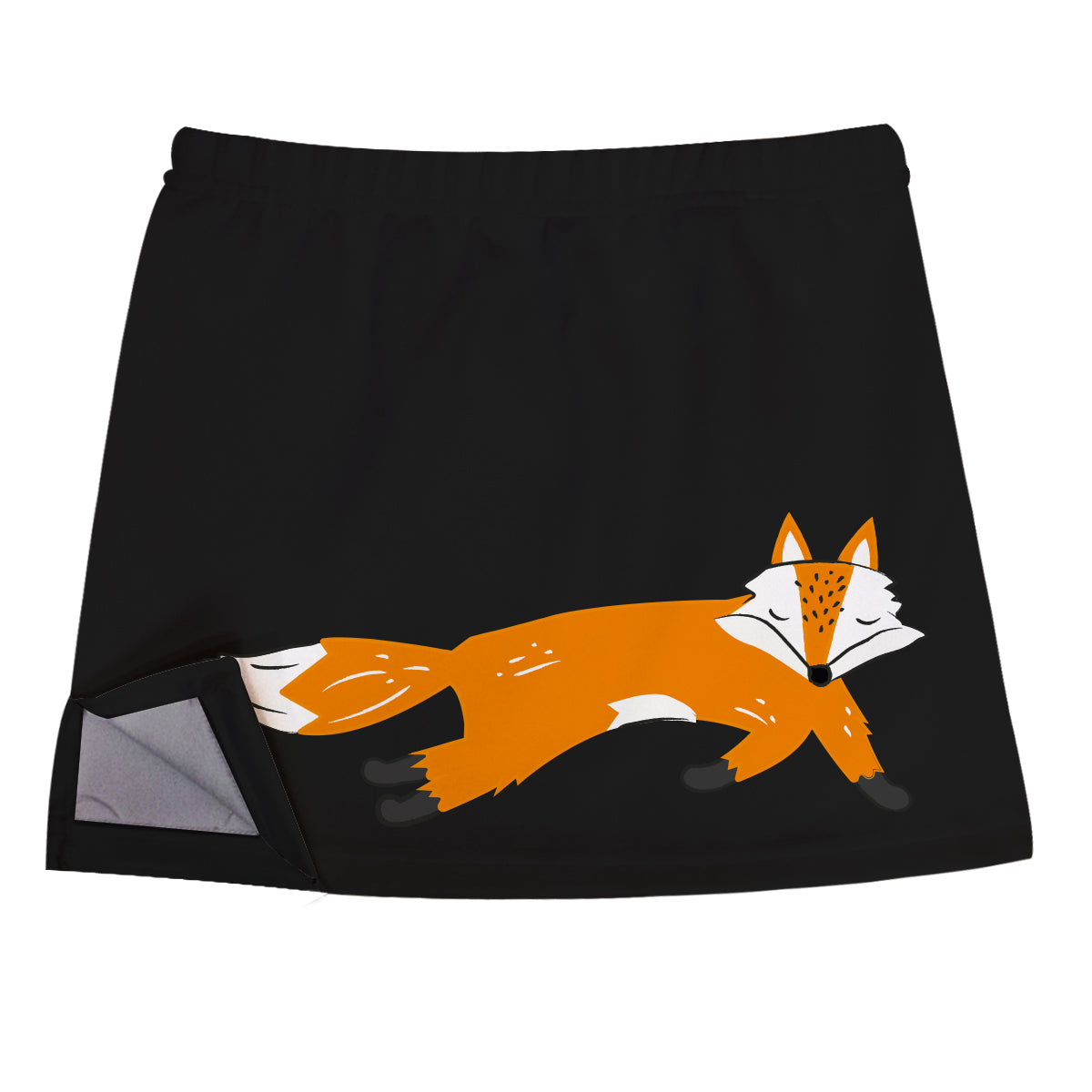 Fox Black Skirt With Side Vents