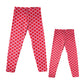 Stars Print Red and Pink Leggings - Wimziy&Co.