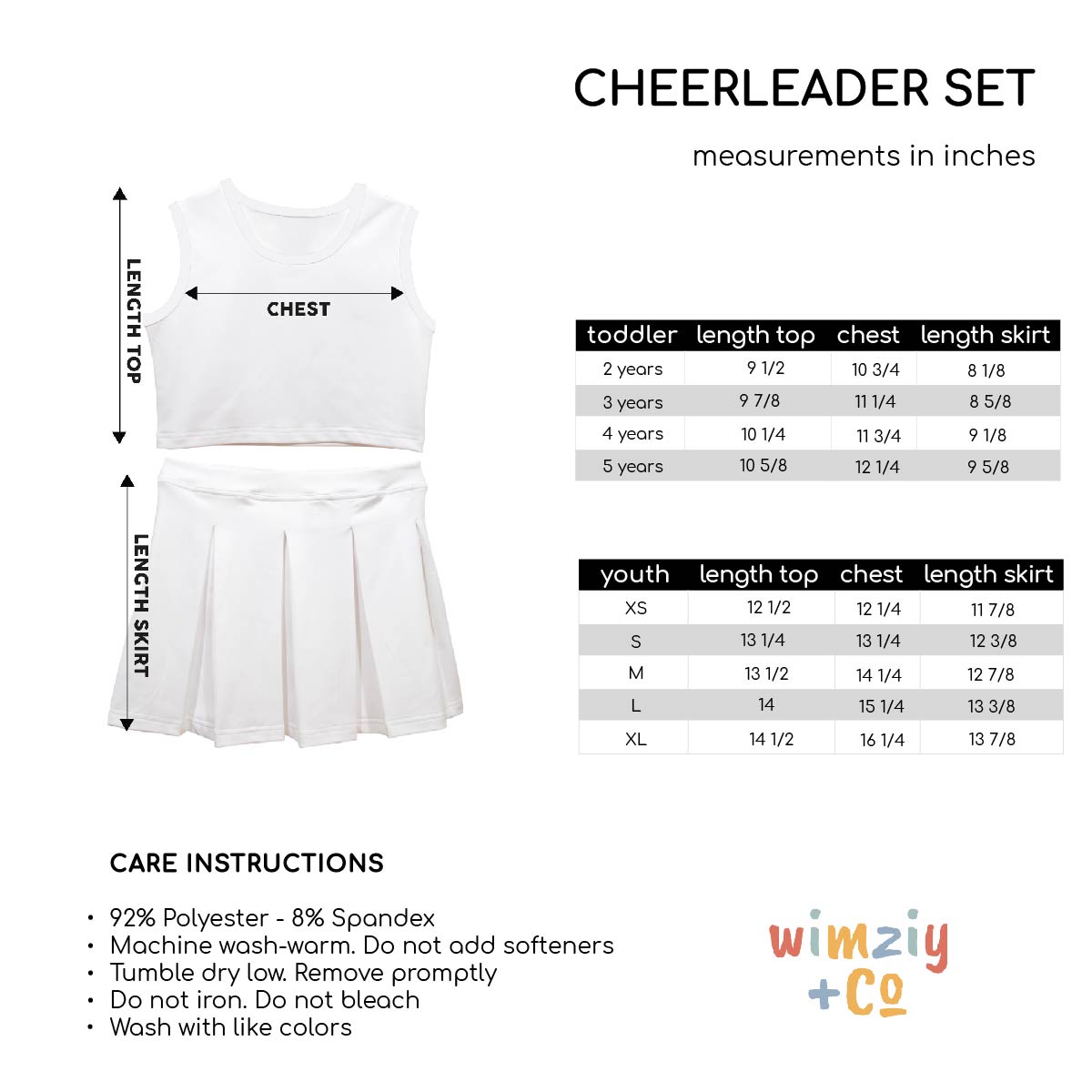 Royal  Gold & White Sleeveless Cheerleader Set - Wimziy&Co.