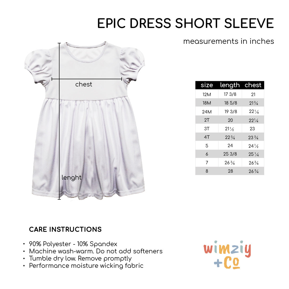 Hearts Monogram White Short Sleeve Epic Dress - Wimziy&Co.