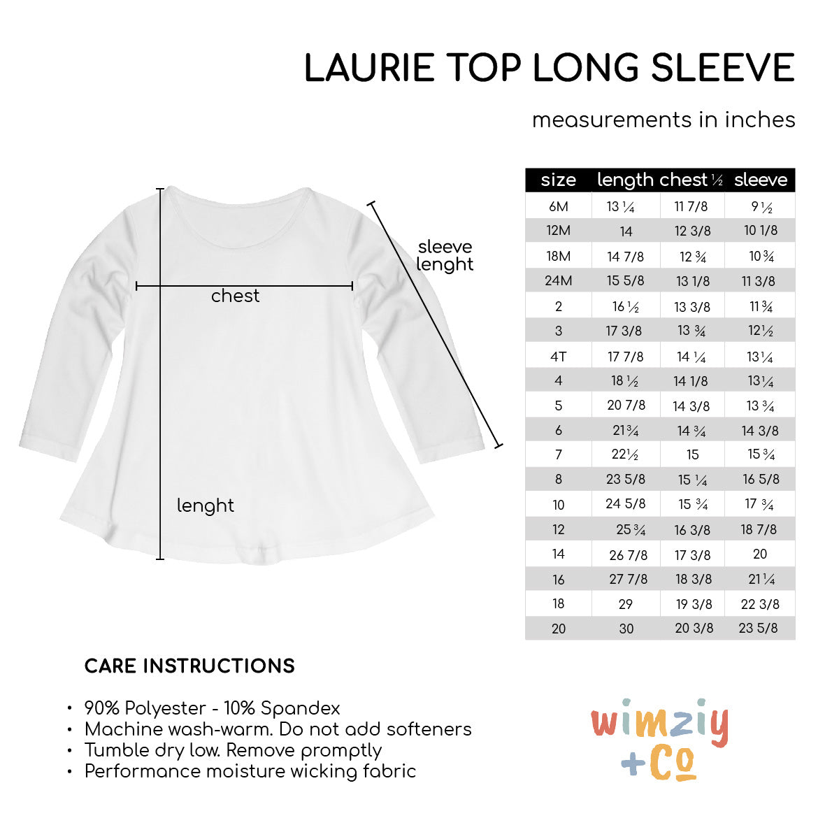 Love Black Long Sleeve Laurie Top - Wimziy&Co.