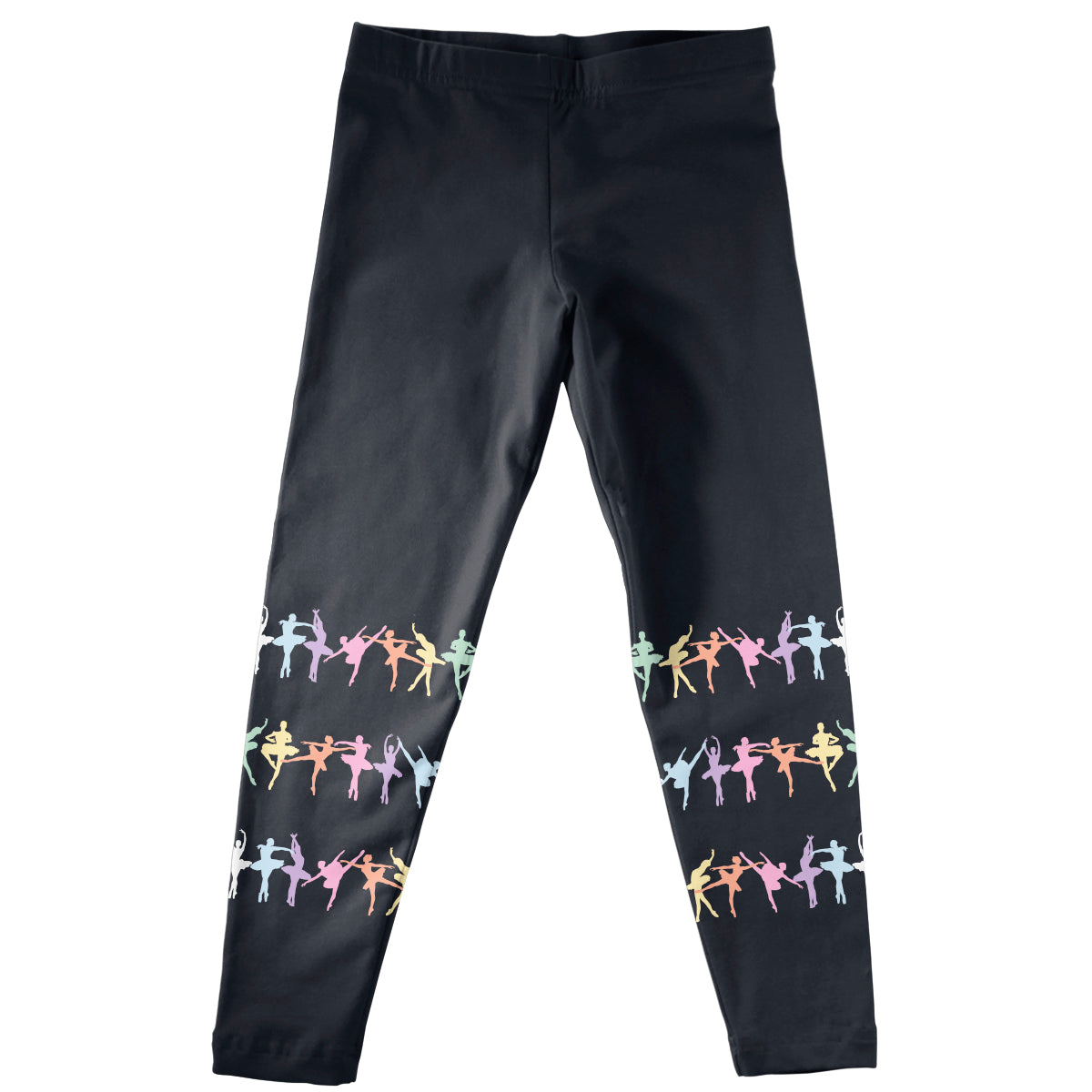 Multicolor Ballerina Black Leggings