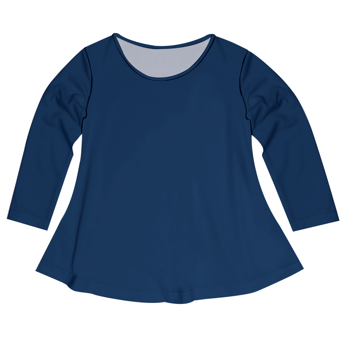 Navy Solid Long Sleeve Laurie Top