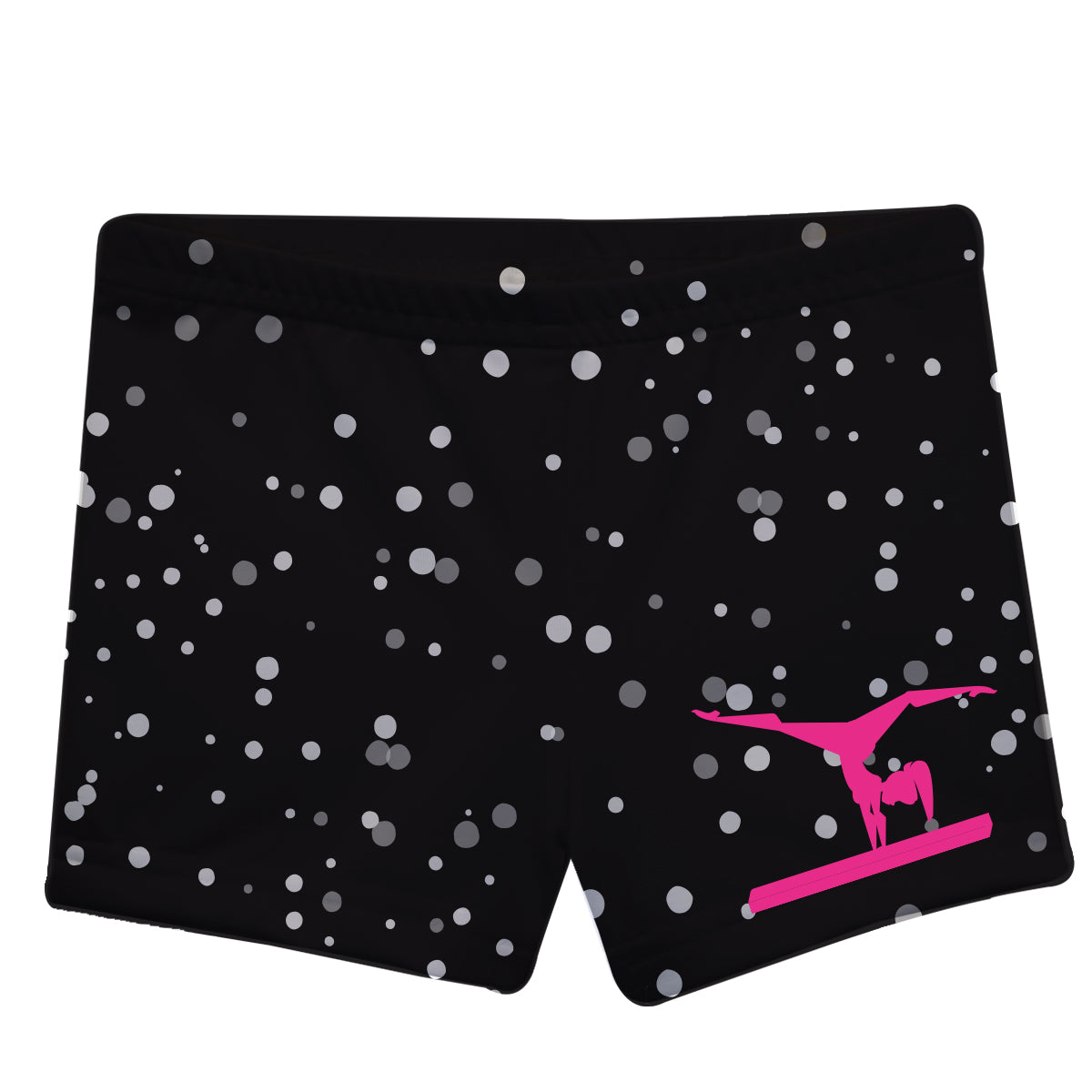 Polka Dot Silhouette Gymnast Shorties