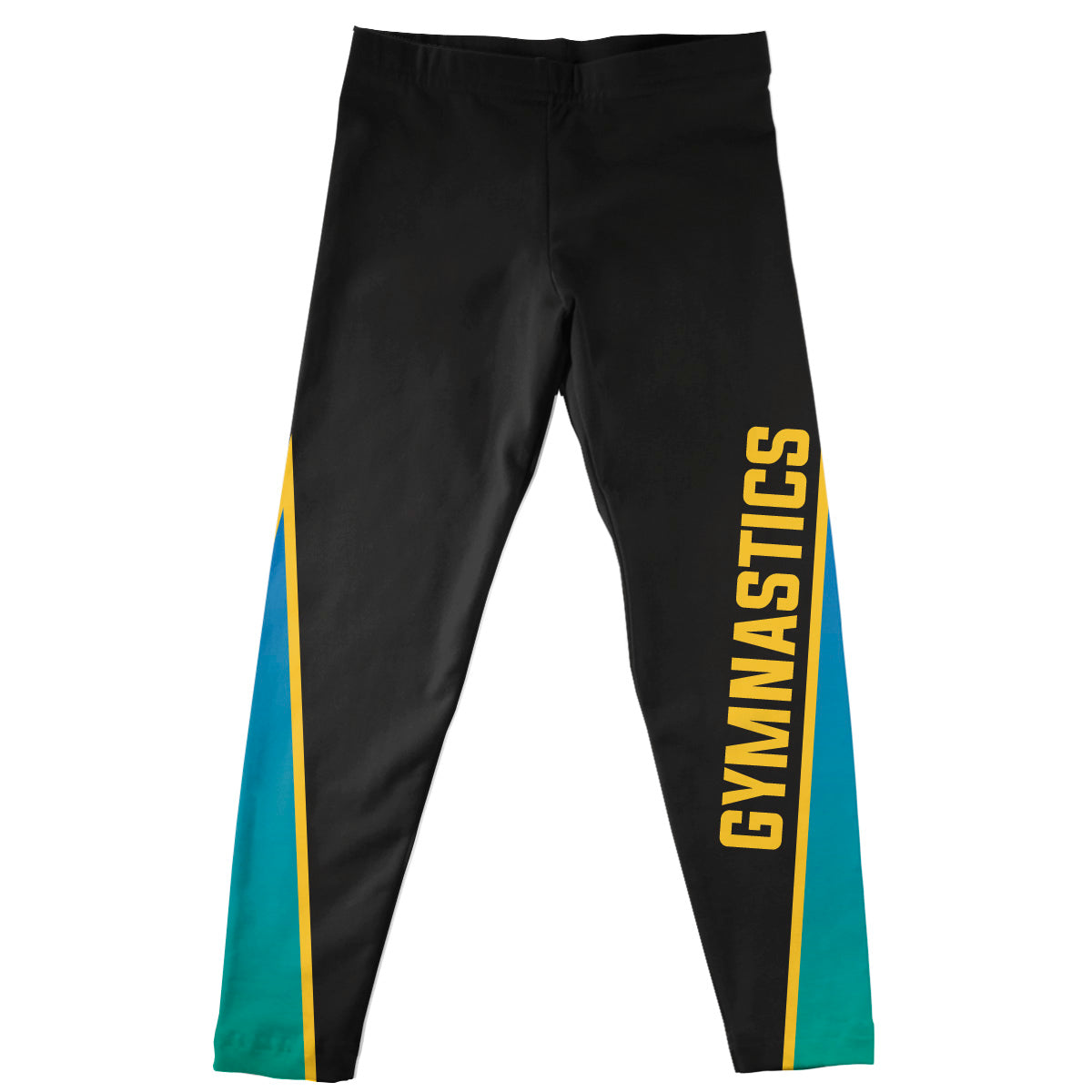 Gymnastics Black and Mint Leggings