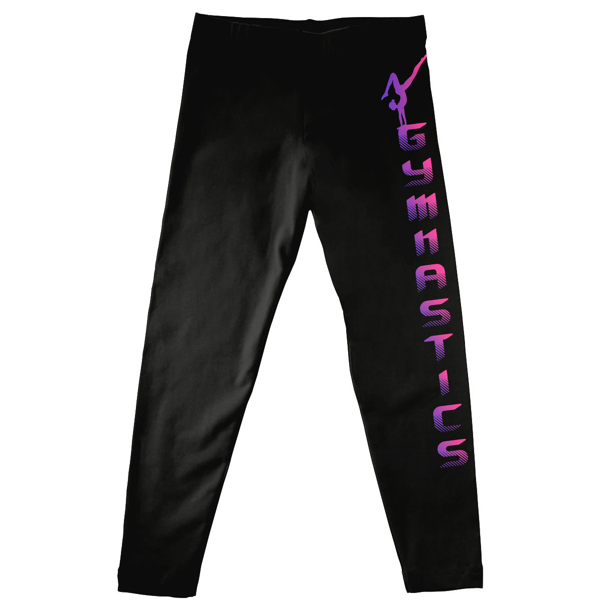 Gymnastics Black Purple and Pink Leggings