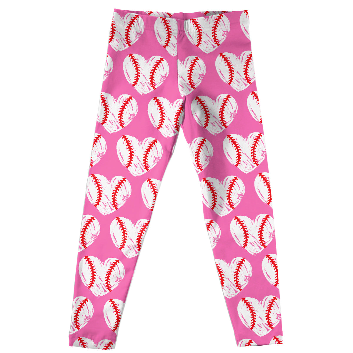 Hearts Ball Print Pink Leggings