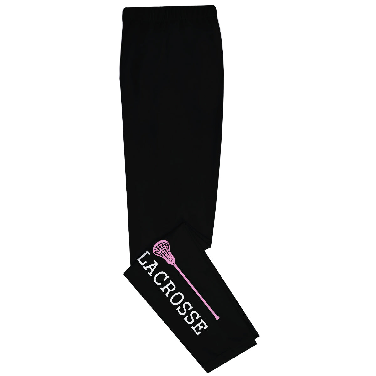 Lacrosse Stick Pink And Black Leggings