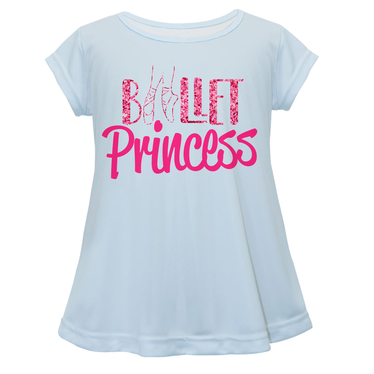 Ballet Princess Light Blue Short Sleeve Laurie Top