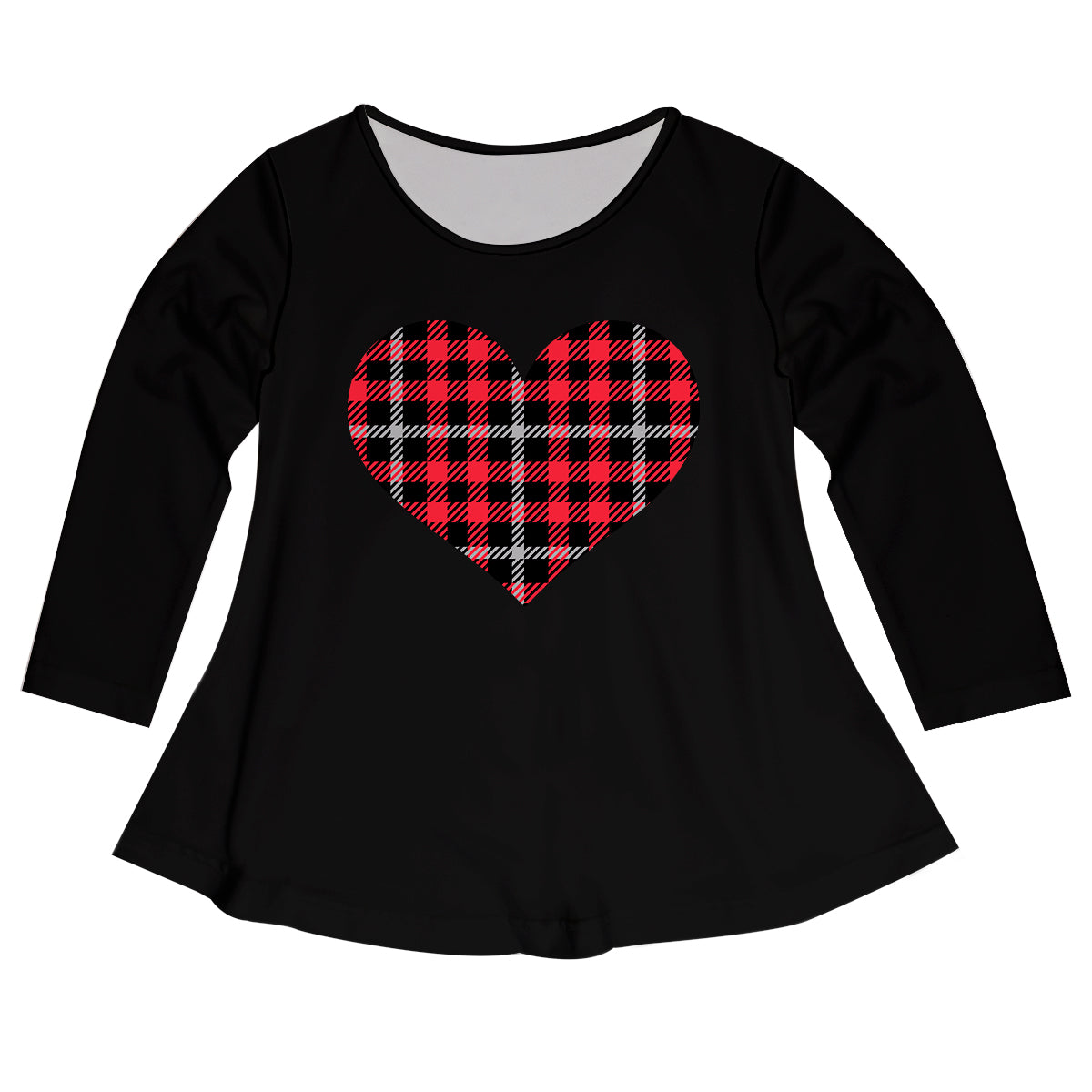 Heart Black Long Sleeve Laurie Top