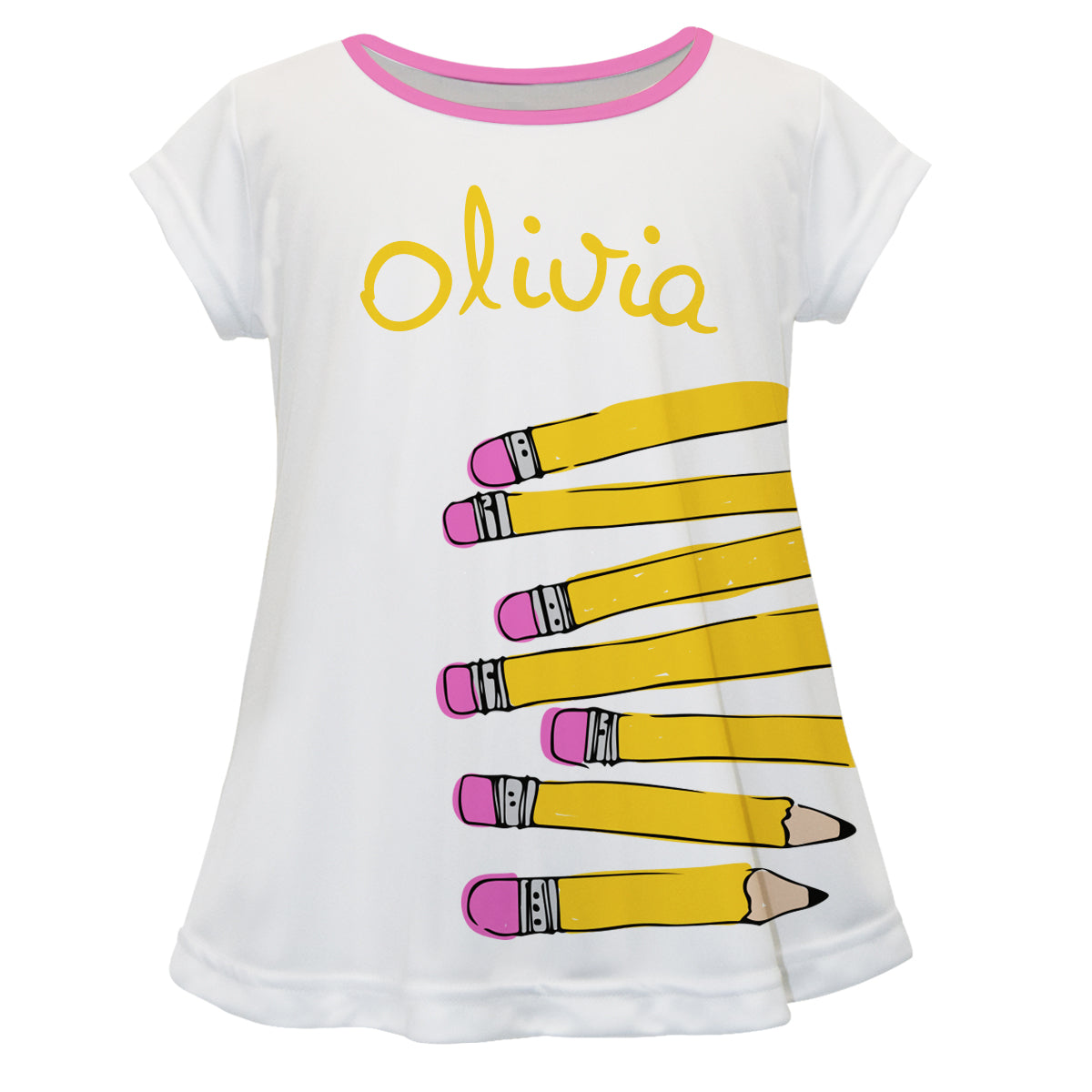 Pencils Name Black Laurie Top - Wimziy&Co.