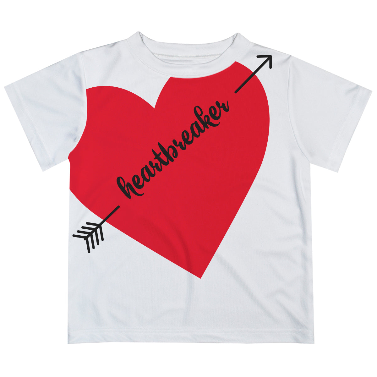 Heartbreaker White Short Sleeve Tee Shirt