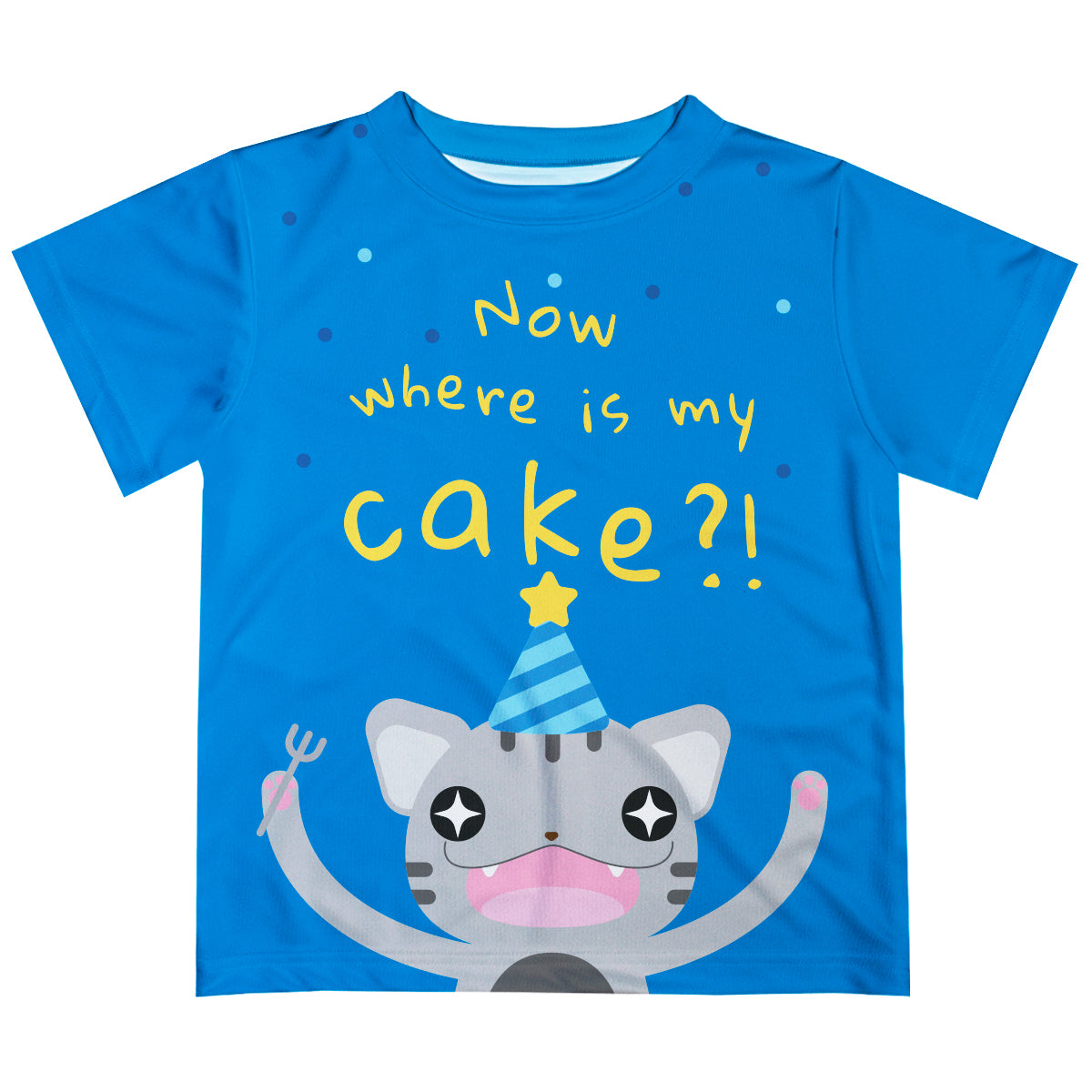 Now Where Is My Cake Royal Short Sleeve Tee Shirt