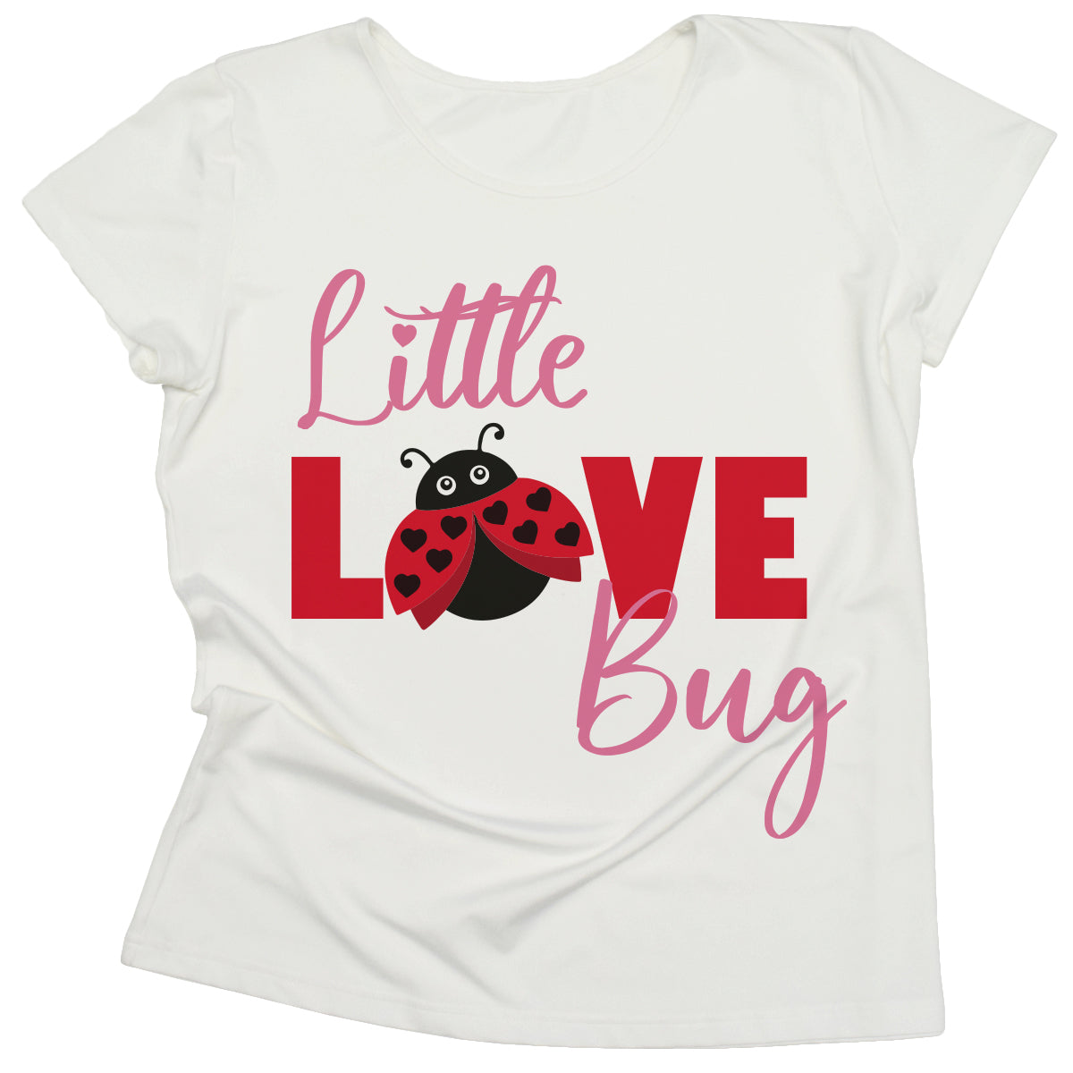 Little Love Bug White Short Sleeve Tee Shirt