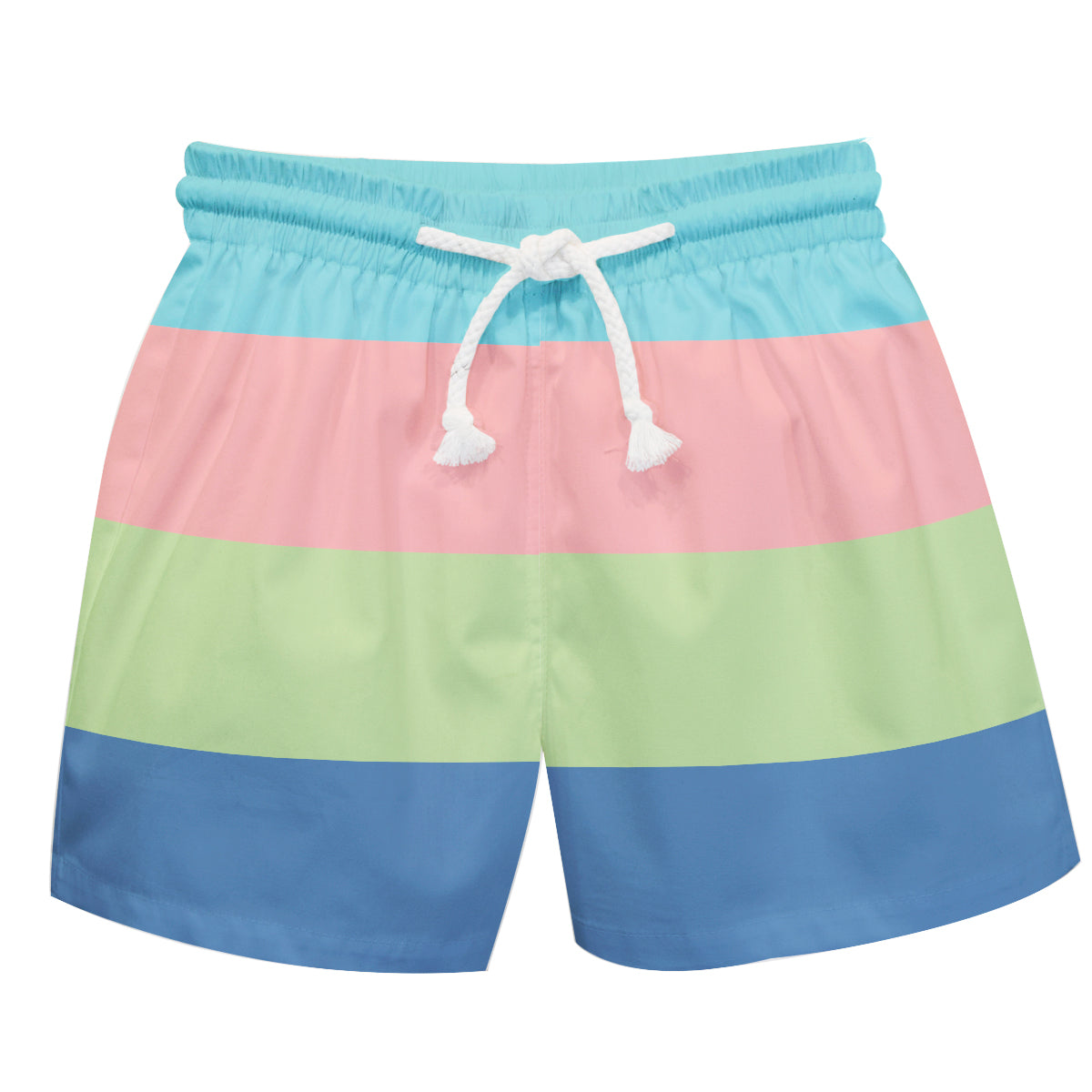 Stripe Frech Blue Green and Aqua swimtrunk - Wimziy&Co.