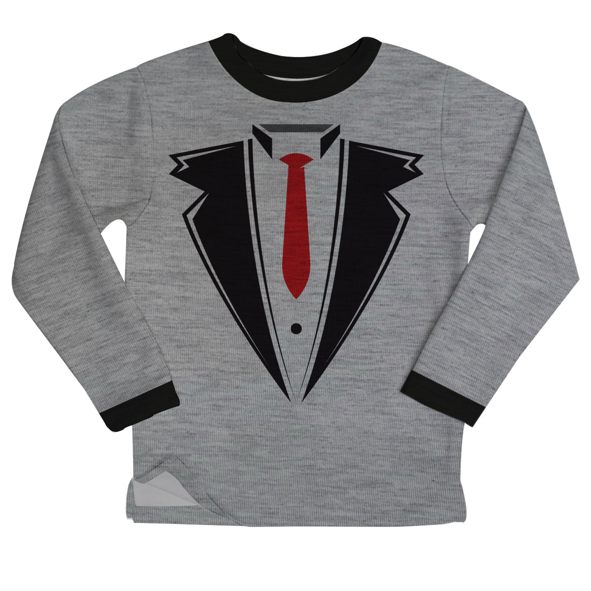 Dress Suit Gray Fleece Sweatshirt With Side Vents