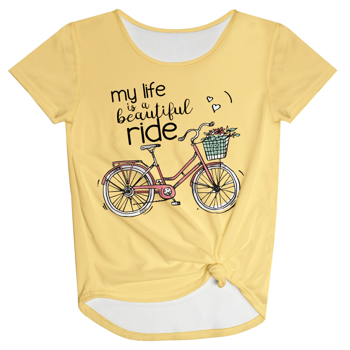 Miy Life Is A Beutiful Ride Pink Knot Top - Wimziy&Co.