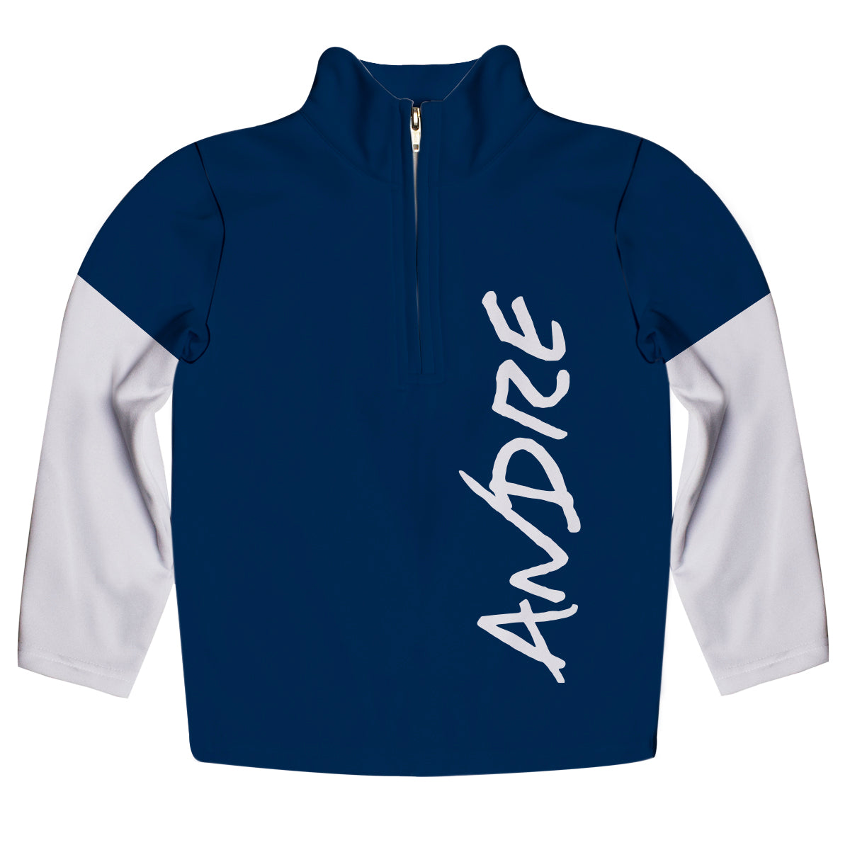 Awesome Personalized Name Navy Heavy Weight Performance 4-Way Stretch 1/4 Zip Pullover