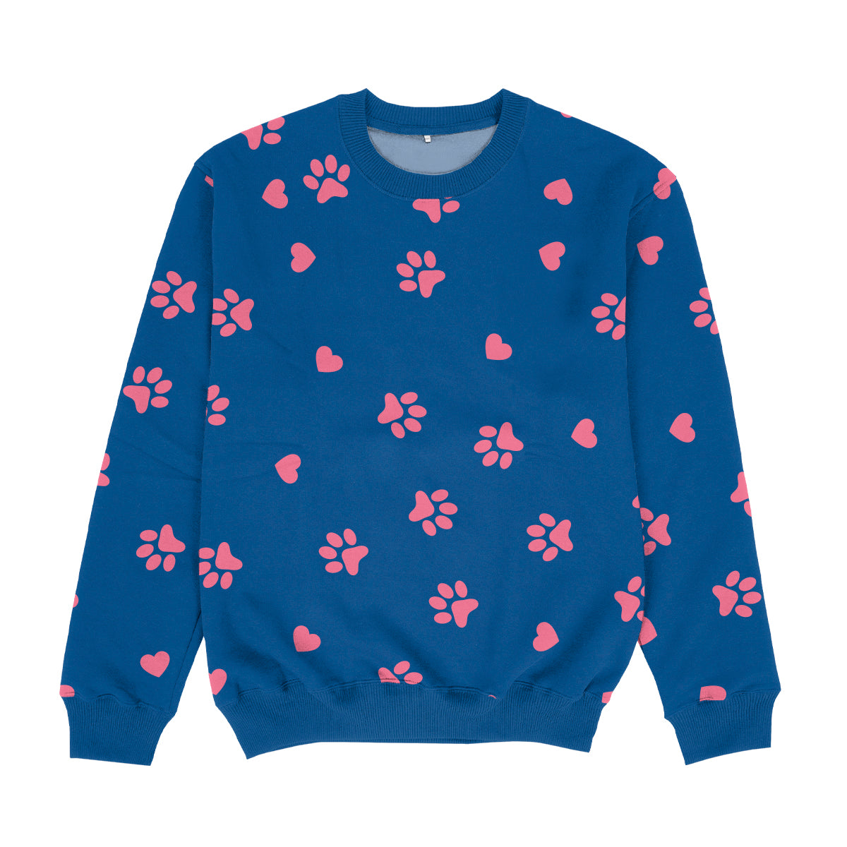 Paws Print Royal Crewneck Sweatshirt