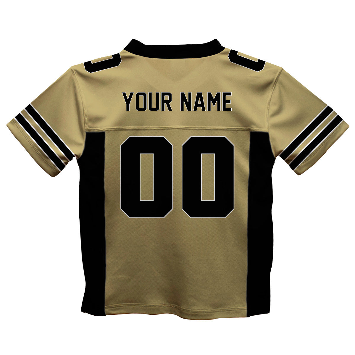 Personalized Name and Number Yellow and Black Fashion Football T-Shirt - Wimziy&Co.