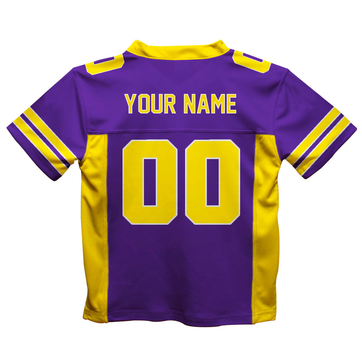 Personalized Name and Number Yellow and Black Fashion Football T-Shirt - Wimziy&Co.