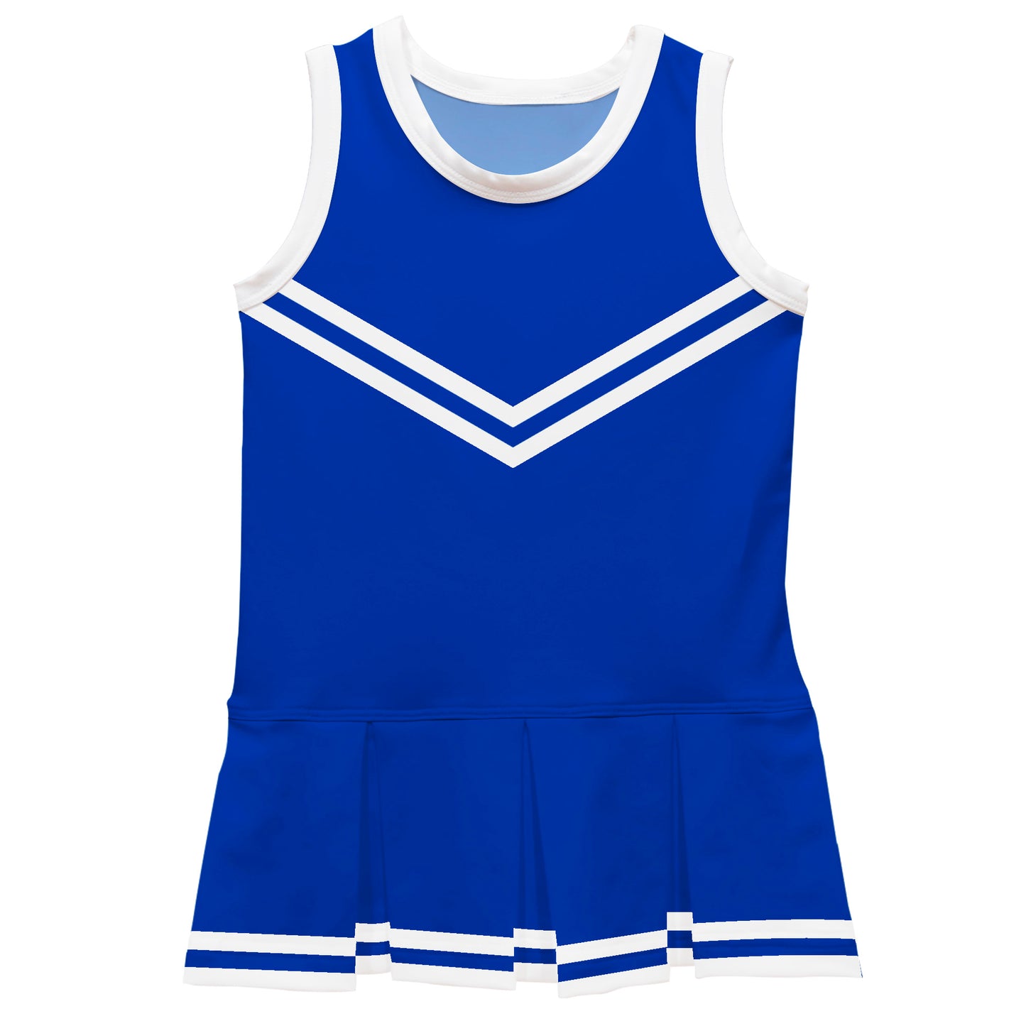 Royal and White Sleeveless Cheerleader Dress