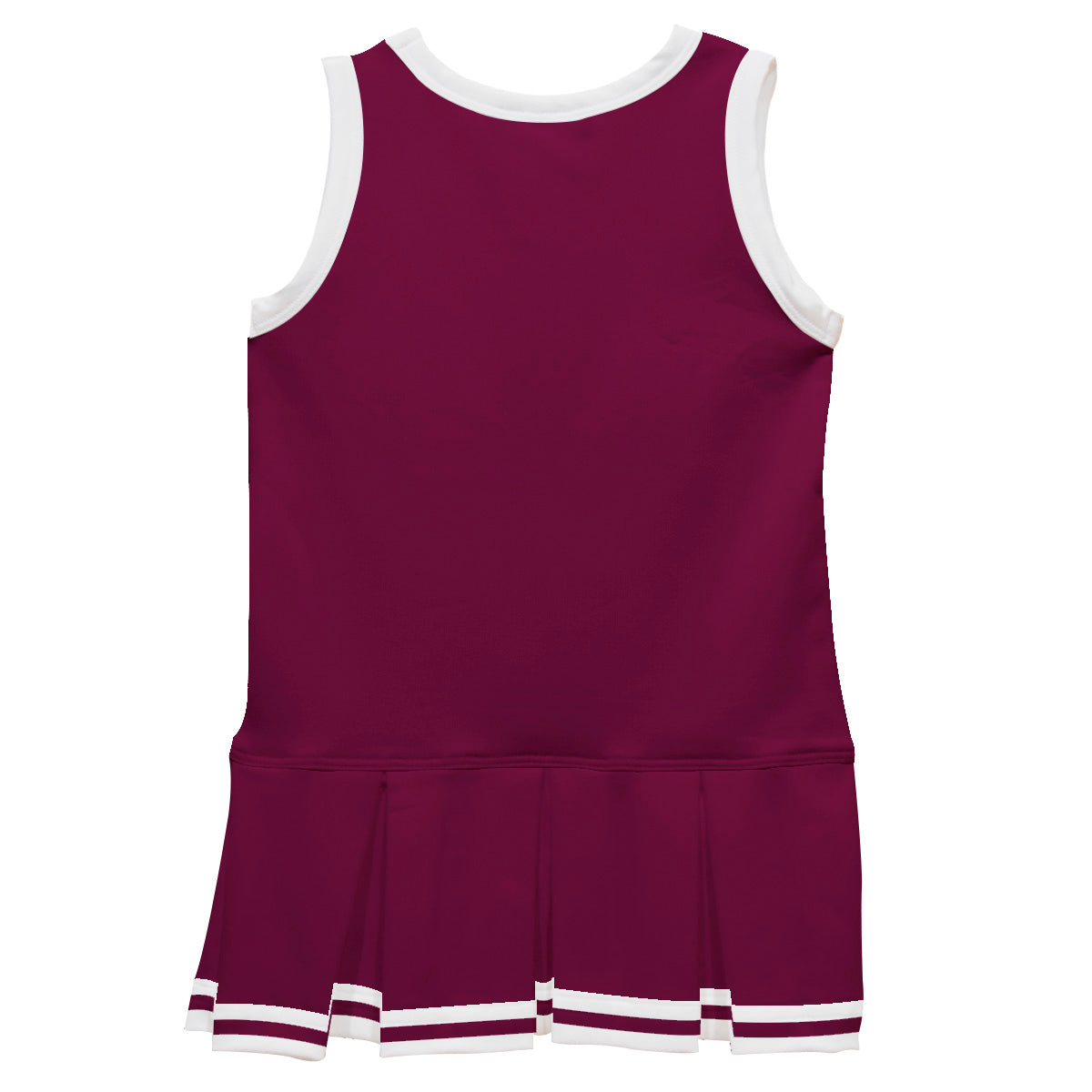 Maroon & White Sleeveless Cheerleader Dress - Wimziy&Co.