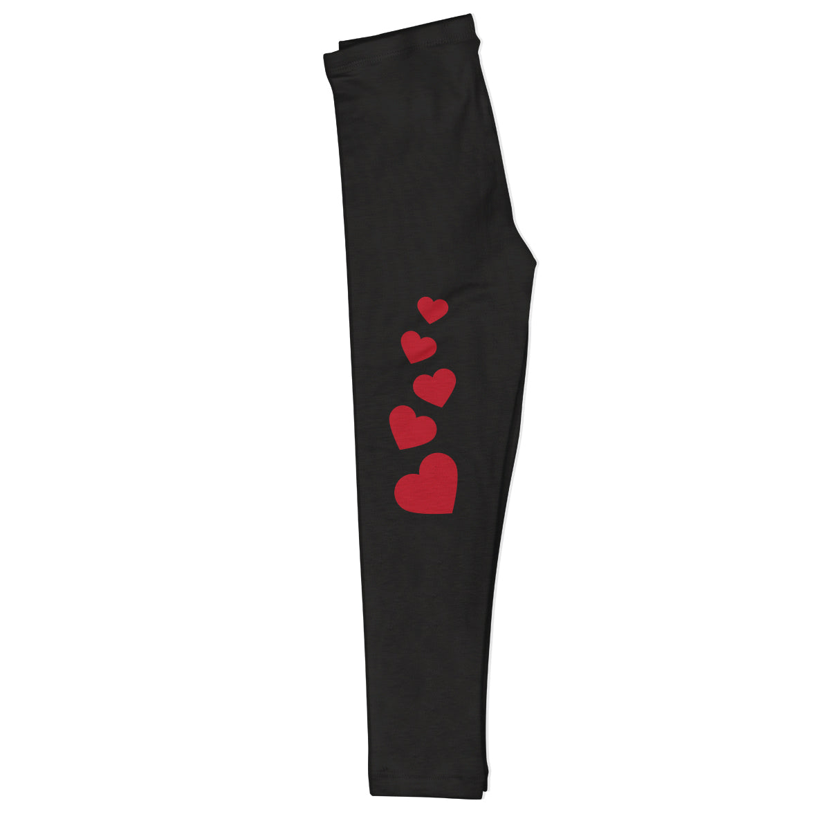 Hearts Personalized Name Black Leggings - Wimziy&Co.