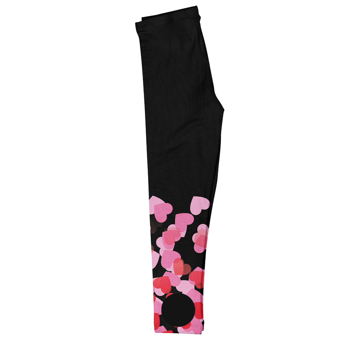 Hearts Monogram Black Leggings - Wimziy&Co.