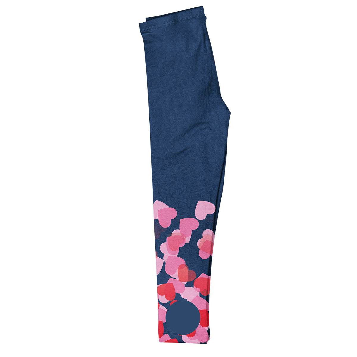 Hearts Monogram Navy Leggings - Wimziy&Co.