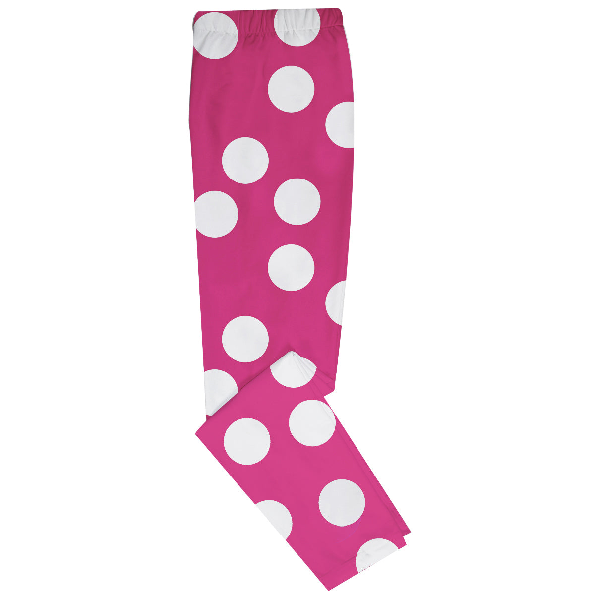 Polka Dots Monogram Hot Pink Leggings - Wimziy&Co.