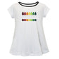 Crayons Name White Short Sleeve Laurie Top - Wimziy&Co.