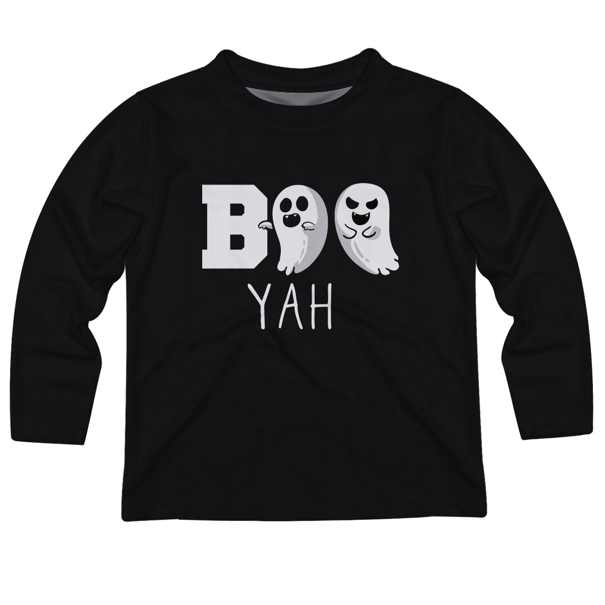 Boo Yah Black Long Sleeve  Tee Shirt