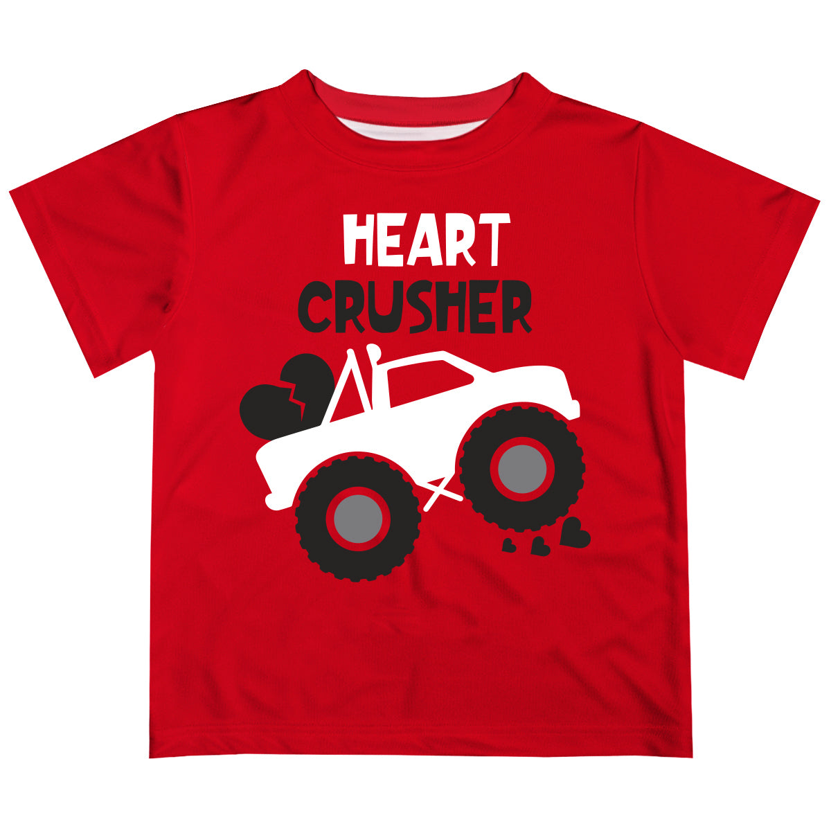 Heart Crusher Personalized Name Red Short Sleeve Tee Shirt - Wimziy&Co.