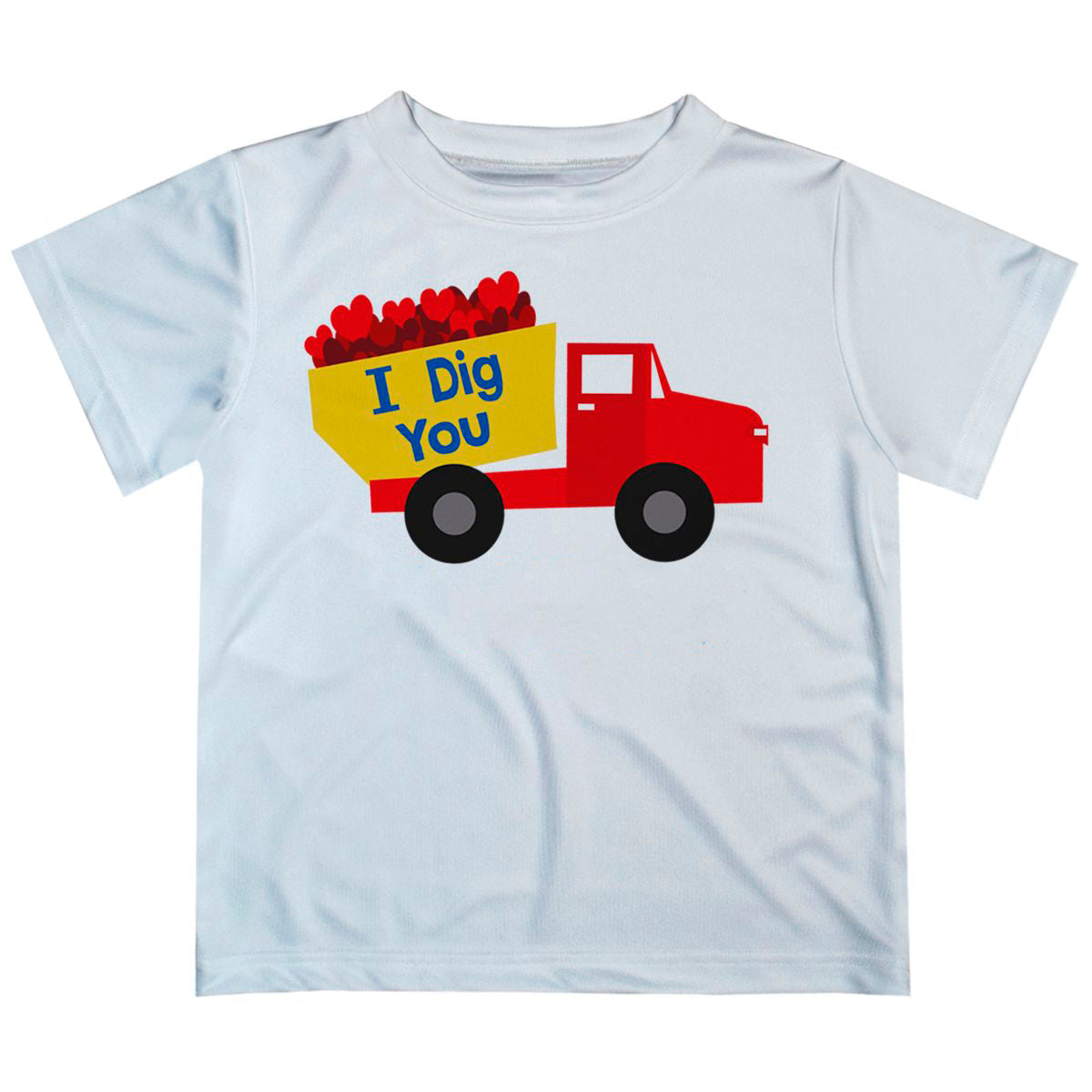 I Dig You Truck Name White Short Sleeve Tee Shirt - Wimziy&Co.