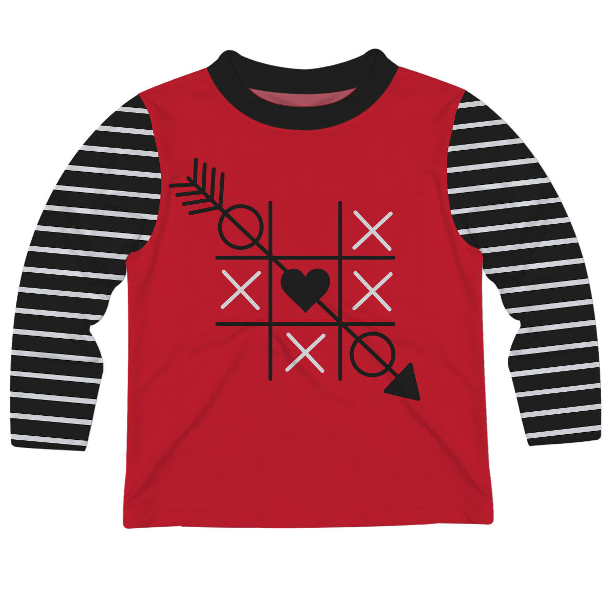 Valentines Arrow Red Long Sleeve Tee Shirt - Wimziy&Co.