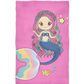 Mermaid Personalized Name Pink Towel - Wimziy&Co.