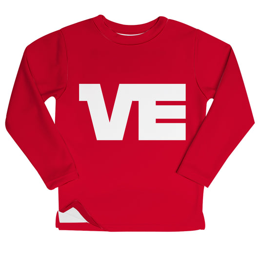 Valentine Ve Red Fleece Sweatshirt With Side Vents - Wimziy&Co.