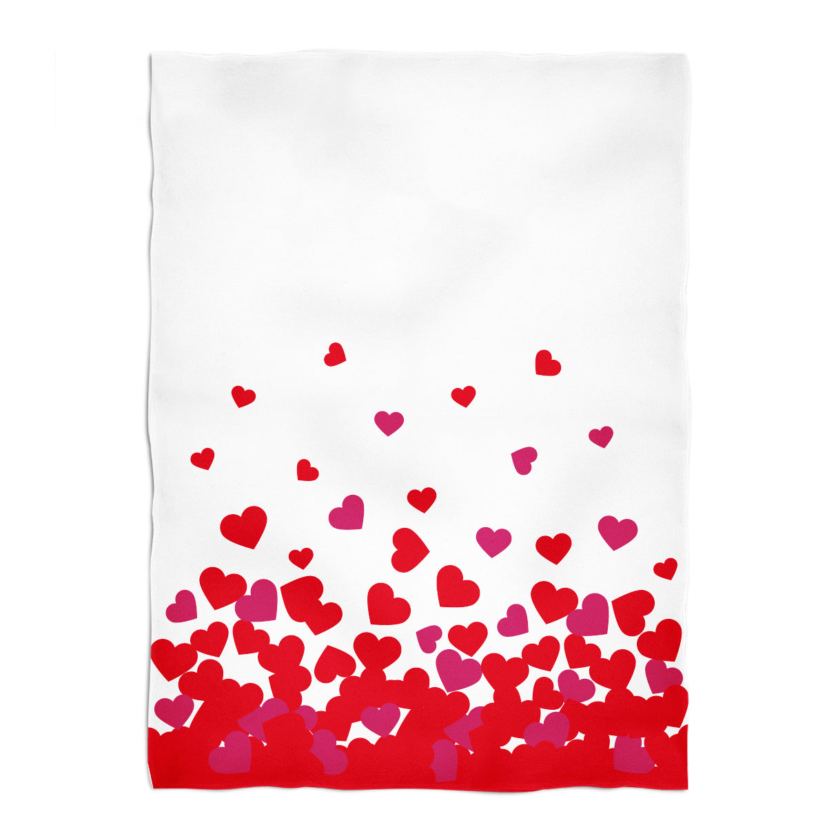 Hearts Name White Fleece Blanket - Wimziy&Co.