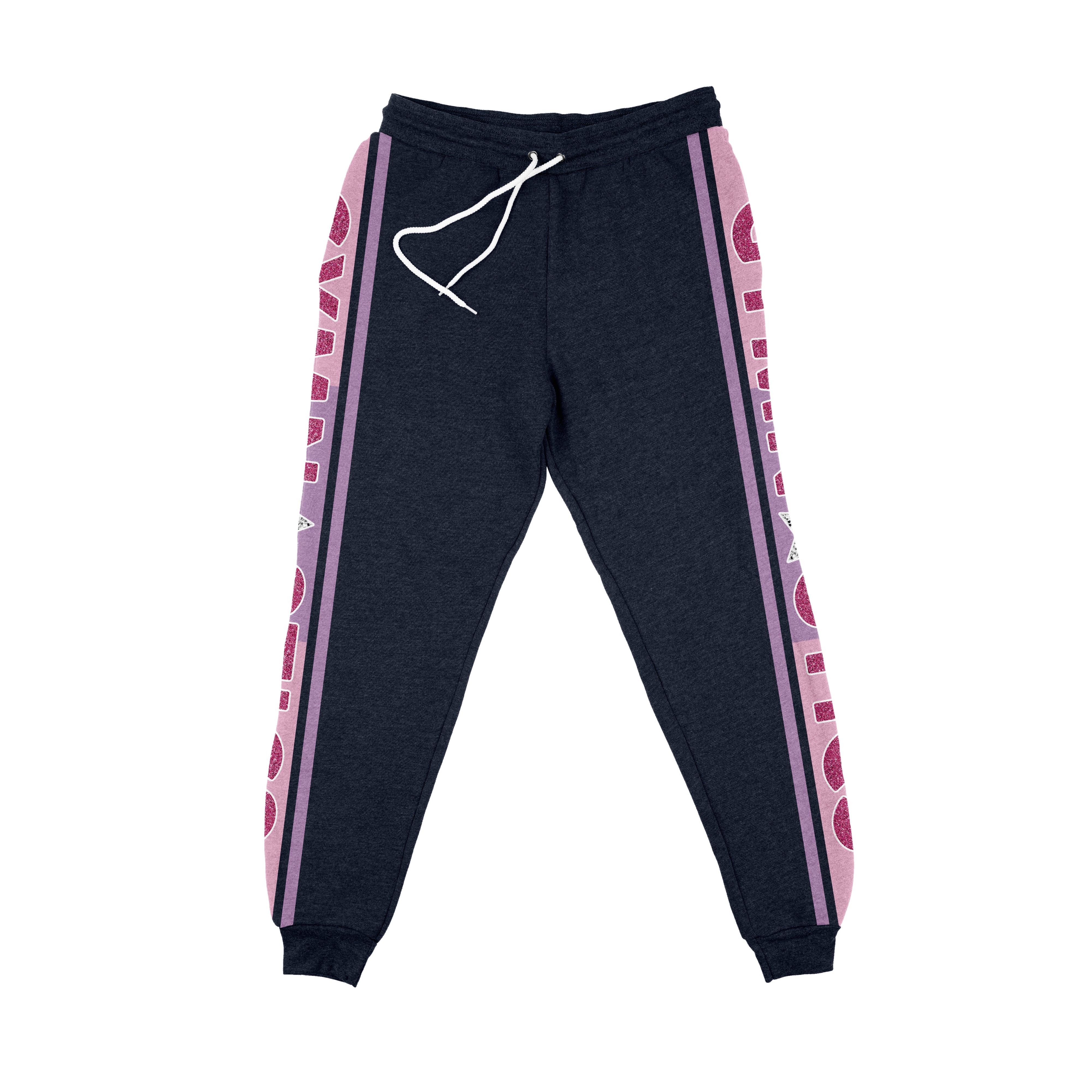 Gymnastics Pink Stripes Navy Jogger – Wimziy&Co.