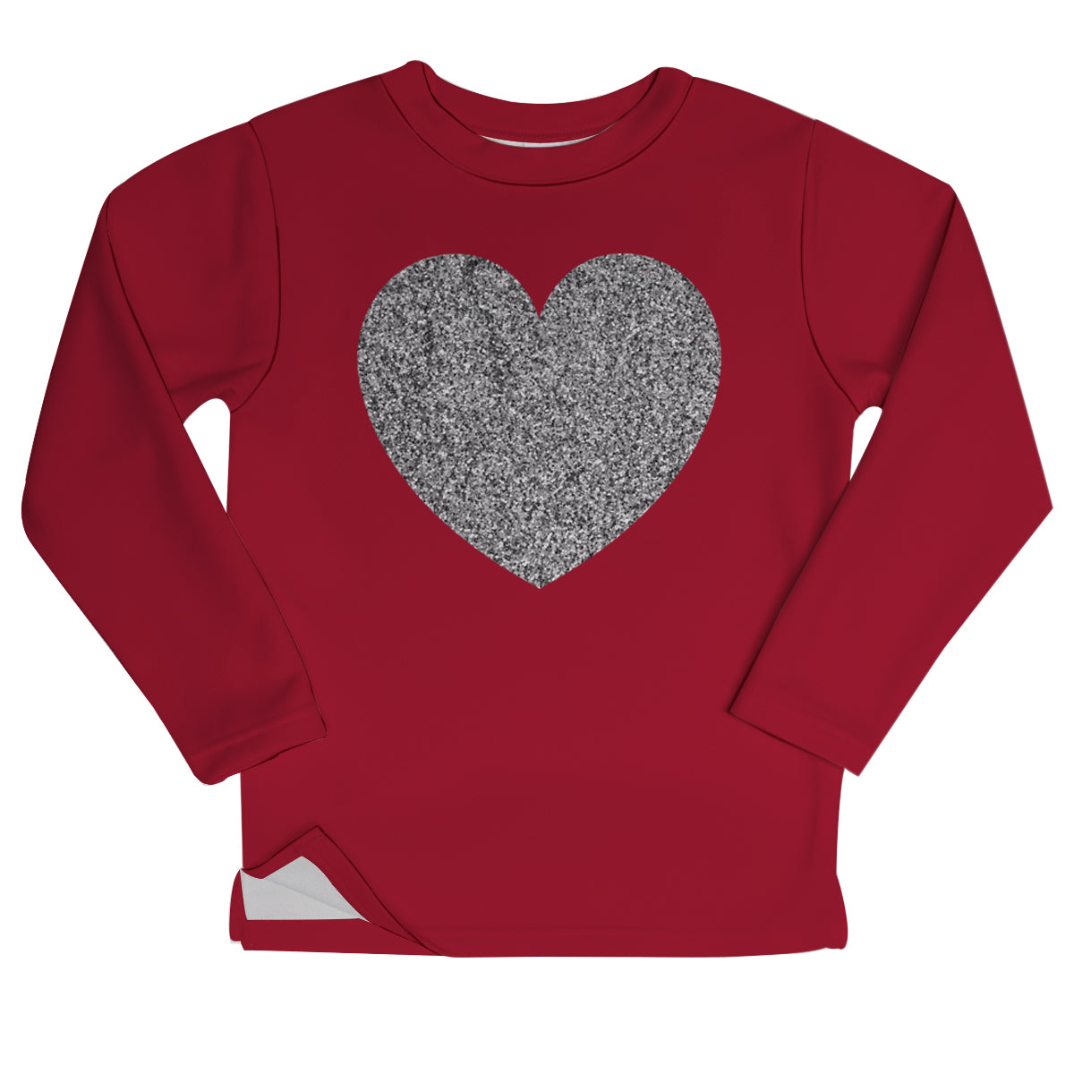 Girls maroon and gray glitter sweatshirt - Wimziy&Co.