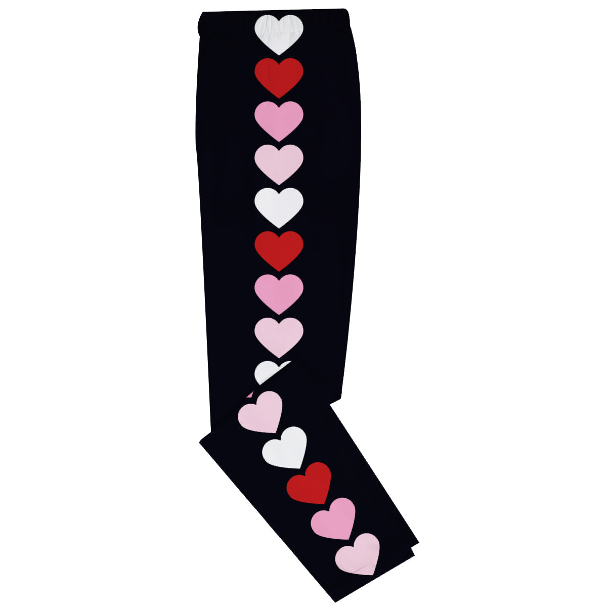 Hearts Stripe Black Leggings - Wimziy&Co.