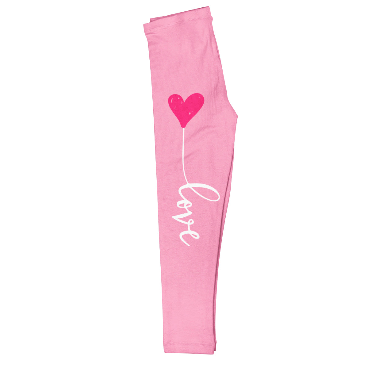 Love Hearts Pink Leggings - Wimziy&Co.