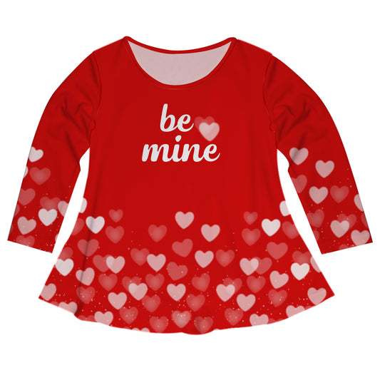 Be Mine Red Long Sleeve Laurie Top - Wimziy&Co.