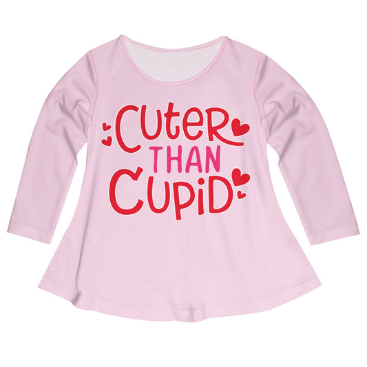 Cuter Than Cupid Pink Long Sleeve Laurie Top - Wimziy&Co.